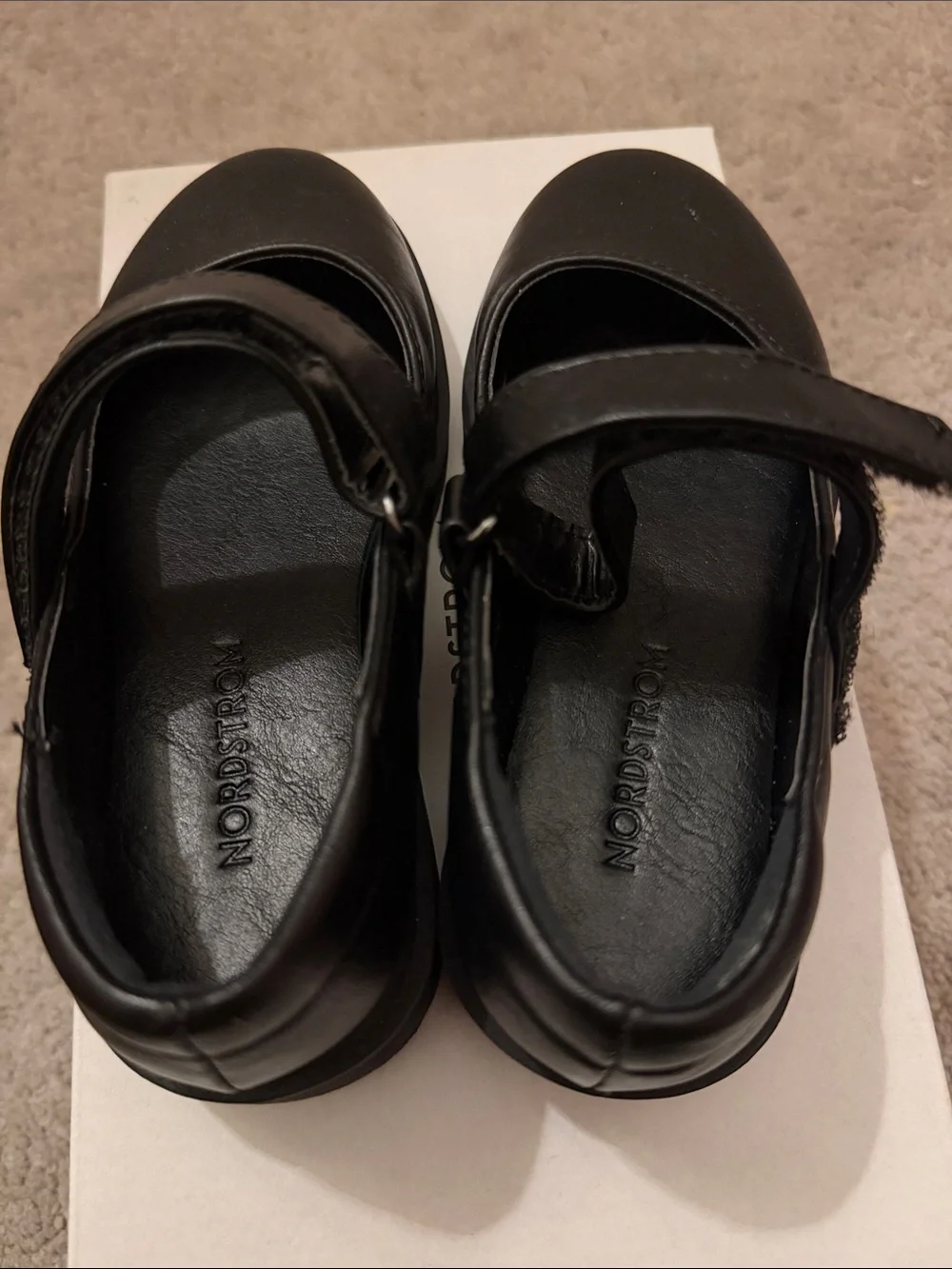 Nordstrom Kids Black Mary Jane Strap Dress Shoes